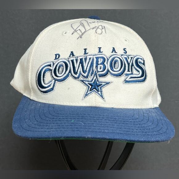 Vintage Dallas Cowboys Jay Novacek Autographed American Needle SnapBack Hat RARE